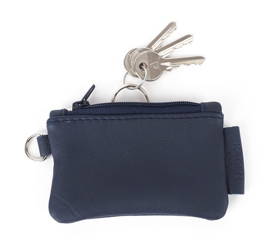 Skórzane etui na klucze - granatowe kagenbags