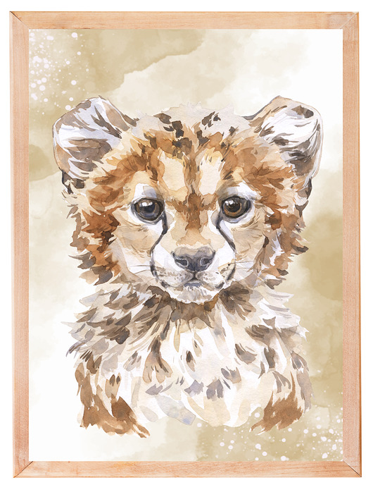 obrazy i plakaty do pokoju dziecięcego PLAKAT, OBRAZEK leśna zwierzęta safarii nr.7