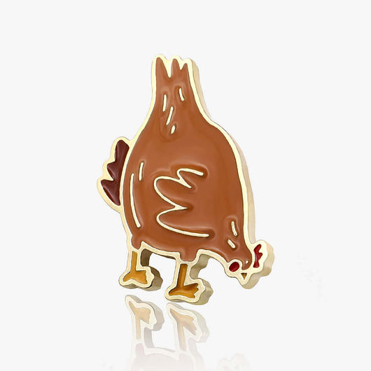 przypinki Pins " Kura"