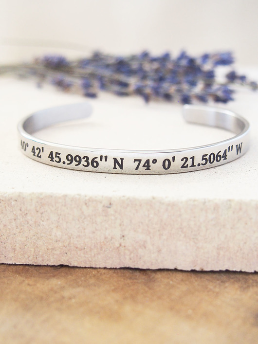 Srebrna bransoletka typu bangle z Twoim grawerem JoSiSilver