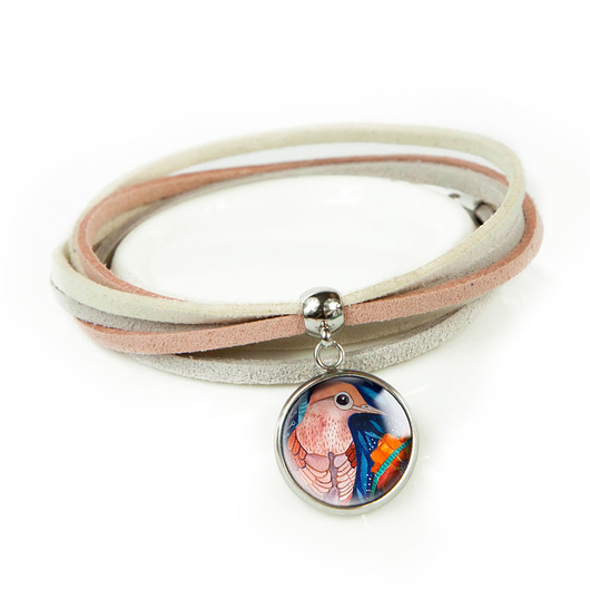 AUTUMN BIRD bransoletka z rzemieniami muamua design