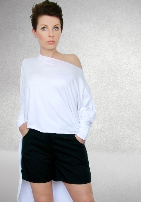 Bluzka Biała Ala Pingwin momo fashion