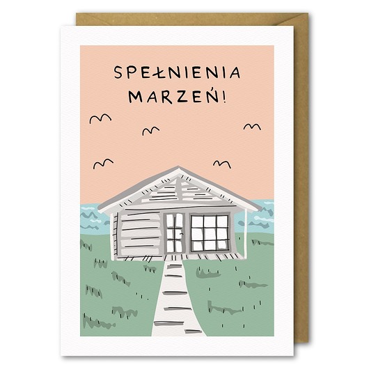 Karnet Urodzinowy,  Spełnienia Marzeń PaperFlamingo