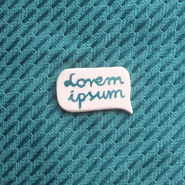 broszki Broszka ceramiczna  LOREM IPSUM