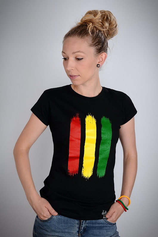 Koszulka czarna RASTA - damska LaCzapaKabra
