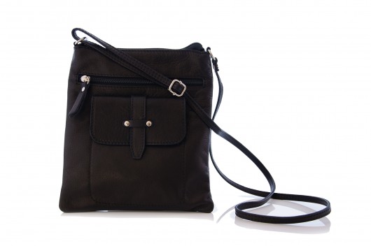 Listonoszka, skóra natur.  Aurelia 1 Black Vera Bags