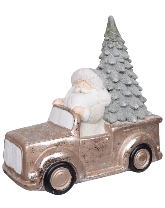 Figurka Auto Maxi LED z Mikołajem MIA home
