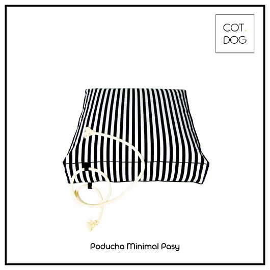 Poducha Minimal Pasy rozmiar S Cot Dog