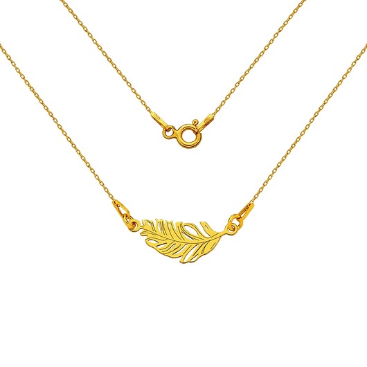 NASZYJNIK SREBRO 925 Z PIÓRKIEM Coccola JEWELLERY