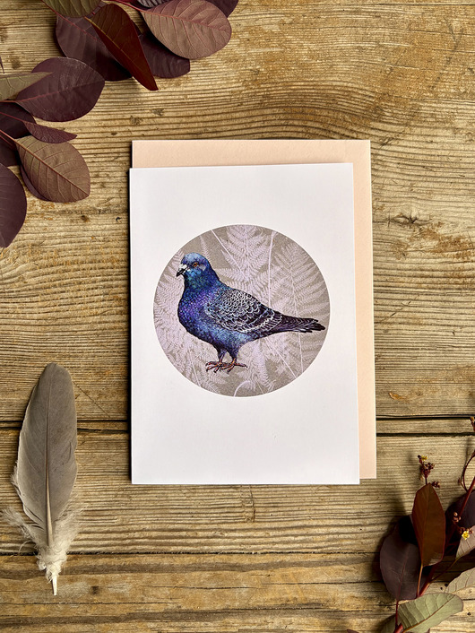 kartki okolicznościowe - wydruki Gołąbek- Kartka- Grafika- Ilustracja- Ptaki