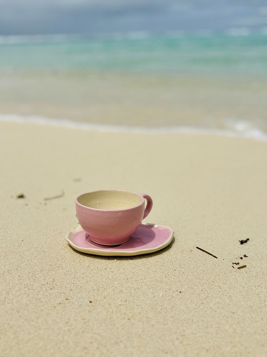 filiżanki Cappuccino Set pink