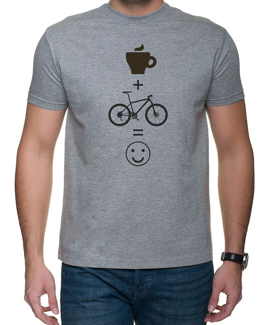 t-shirty męskie Koszulka T-SHIRT kawa mtb