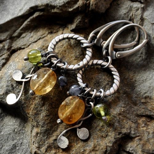 Cytryn, peridot i iolit Artistora