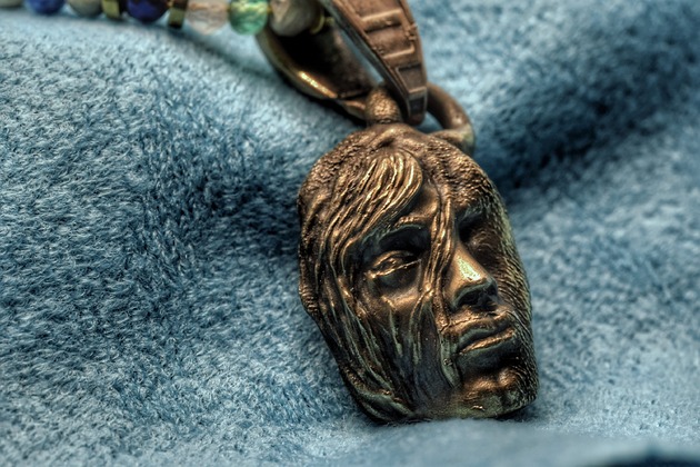 naszyjniki - inne "Pustynne piaski" - Naszyjnik z brązu na na naturalnych kamieniach