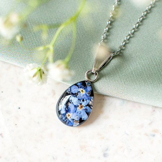 wisiory Wisiorek z niezapominajkami