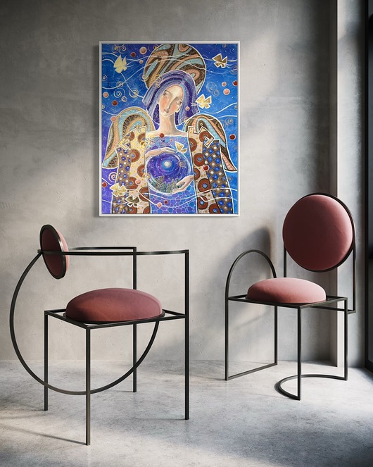 obrazy Giclee "Bajka na dobranoc o złotych motylach"