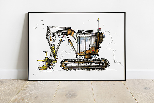 Wielki Kombajn Drzewny! Gratka do pokoju Chłopca Tiny Machinery