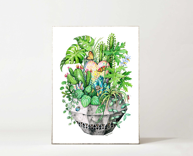 Plakat My Jungle Regina Land Atelier