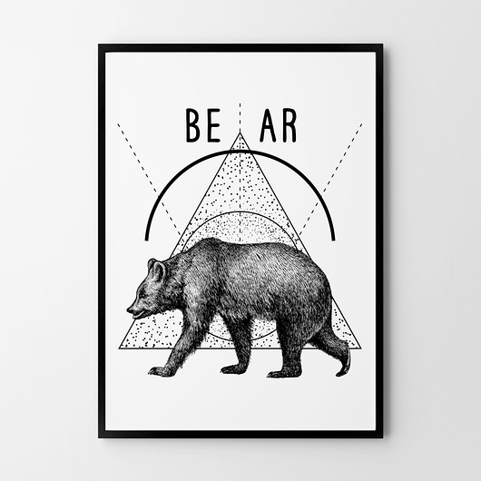 Plakat Miś różne formaty HOG STUDIO