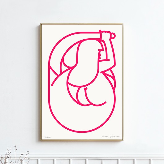 plakaty Plakat Sitodruk Siren Pink