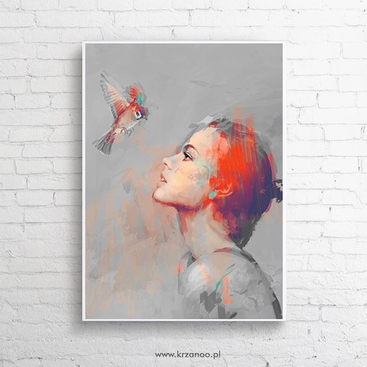 obrazy Obraz na płótnie "& BIRD III" 70x50 cm