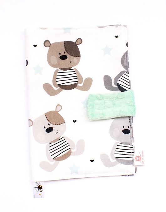 Okładka na książeczkę zdrowia Teddy Owl on cotton