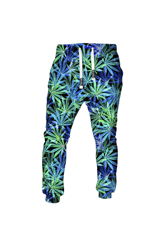 spodnie męskie Męskie Spodnie Fullprint DR.CROW Hemp Blue
