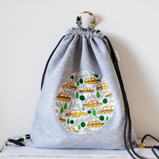 Dresbag- wodoodporny worko-plecak- Auta Taxi craftKASIA