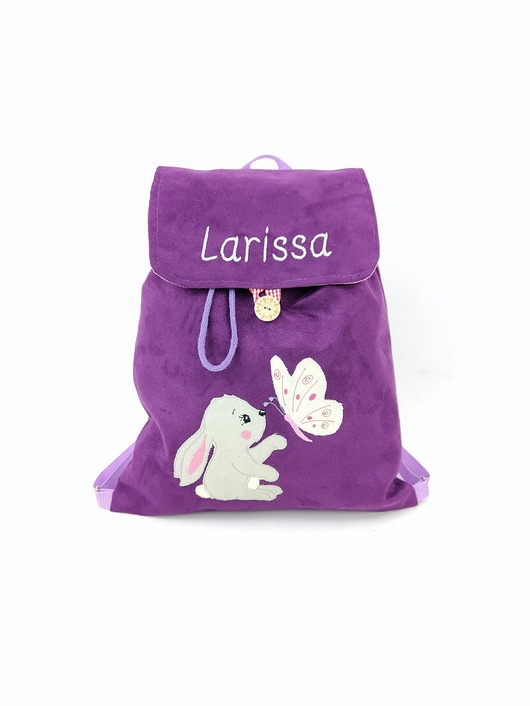 torebki, worki i plecaki dziecięce Prezent dla dziewczynki - plecak z króliczkiem, plecak z imieniem