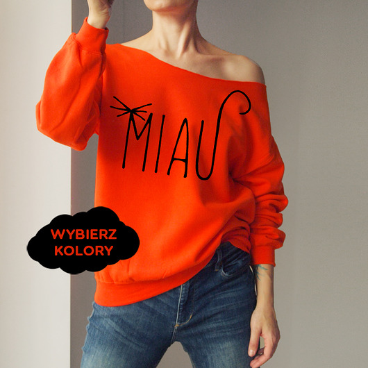 S-XXL Miau Wybierz kolory Z ONE MUG A DAY