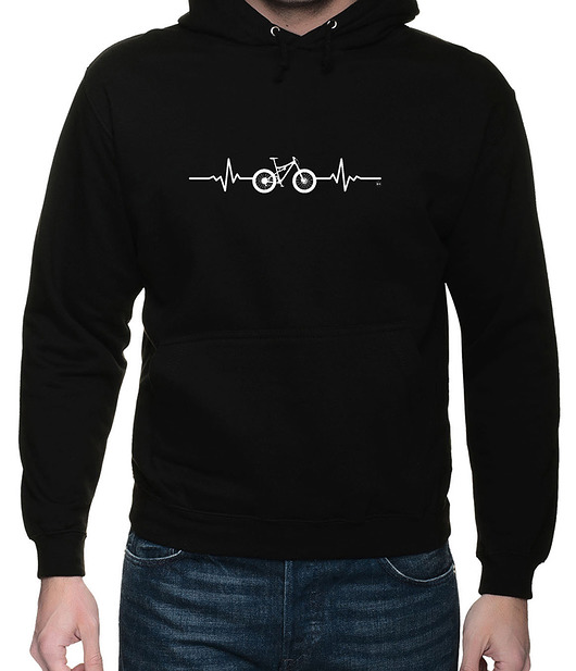 Bluza z kapt. kangur BikeTools, dwustr. nadruk studioixi