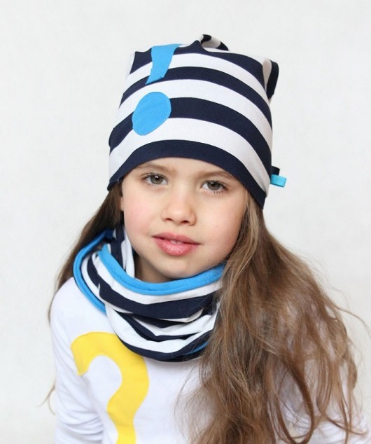 Czapka Lulu Navy Blue Stripes martababy