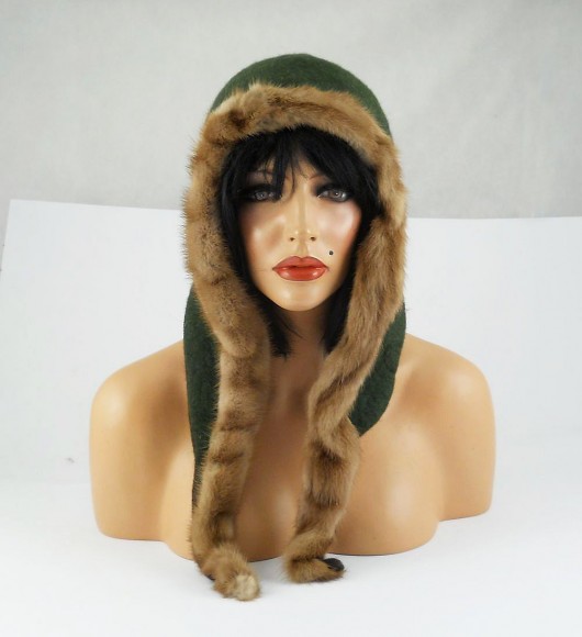 Russian Beauty : Jedwabnofilcowy Kapelusz/Czapka filcant