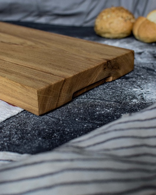 deski do krojenia i tace 40x21 Gruby Dębowy Blok Duża Deska do serwowania, krojenia Woodwasp