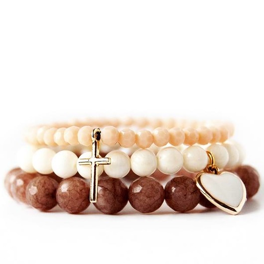 bransoletki z kamieni naturalnych Love & Faith  Set