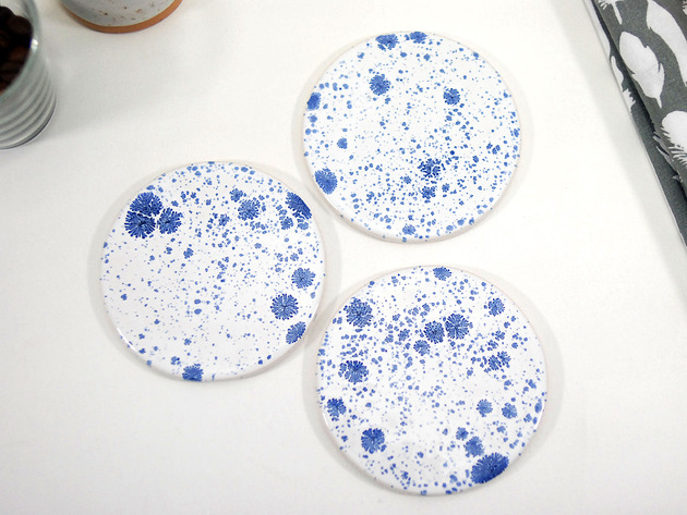 podkładki do kuchni Nakrapiane podkładki pod kubek - lód