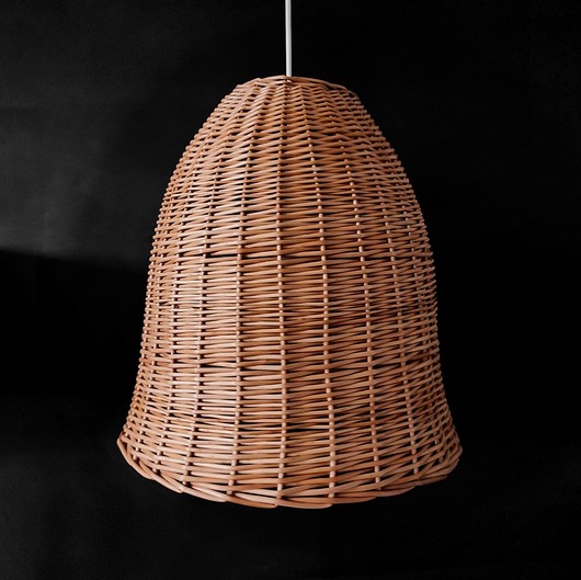lampy wiszące Wiklinowy klosz do lampy wiszącej