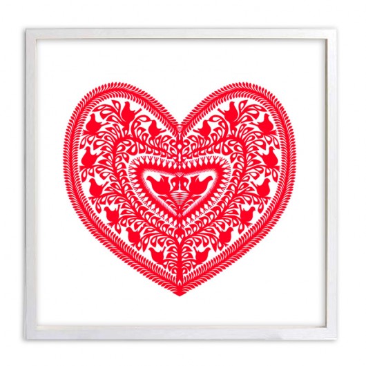 just... marry me! (Kurpie Art Papercut)_XL na ludowo