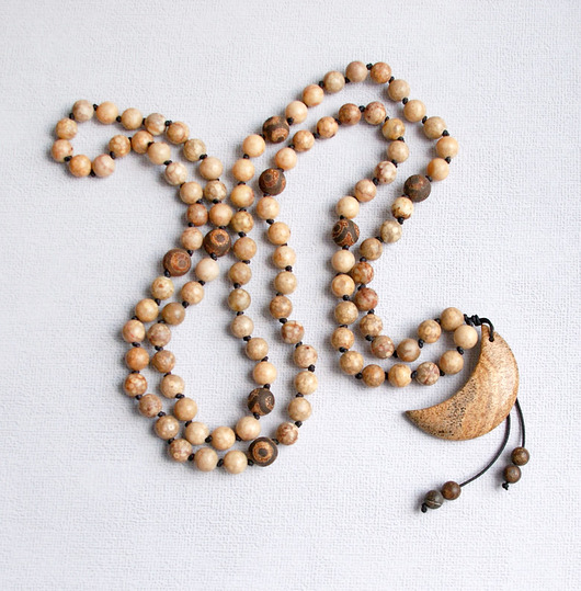 wisiory S A L E : UNIKATOWY naszyjnik MALA jaspis