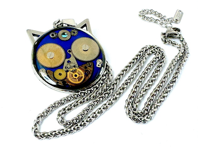 wisiory WISIOR - kotek granatowy I (silver)