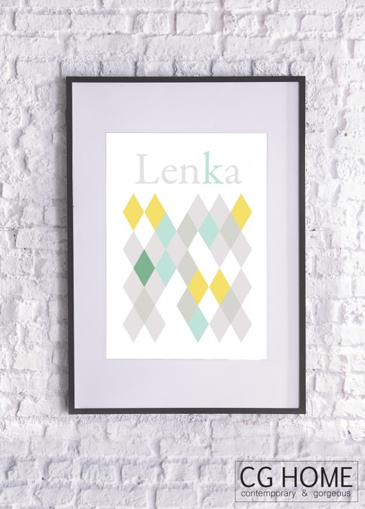 LENKA plakat Lena 30cm x 40cm GRAFIKA Cghome
