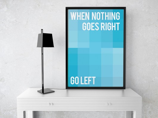 Plakat motywacyjny - B2 - plakat typograficzny  PLAKATY GEOMETRYCZNE