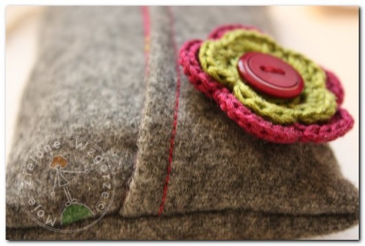 Trendy WInter - Wełna - etui na chusteczki Moje Zielone Wzgórze