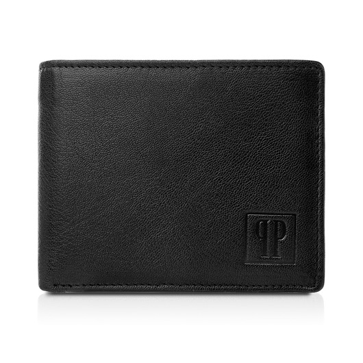 portfele męskie CZARNY PORTFEL MĘSKI SKÓRZANY PAOLO PERUZZI RFID T-67-BL