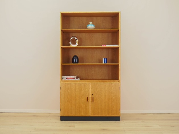 regały Biblioteczka jesionowa, duński design, lata 60, projektant: B