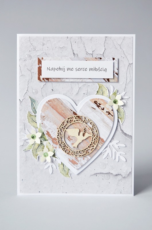 kartki scrapbooking Napełnij Me Serce Miłością: Kartka Okolicznościowa