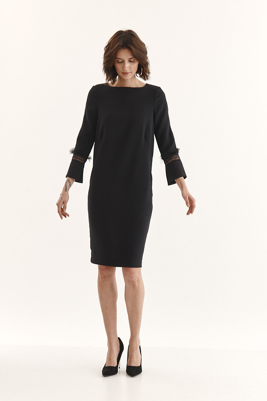 sukienki mini damskie Sukienka z gipiurową wstawką