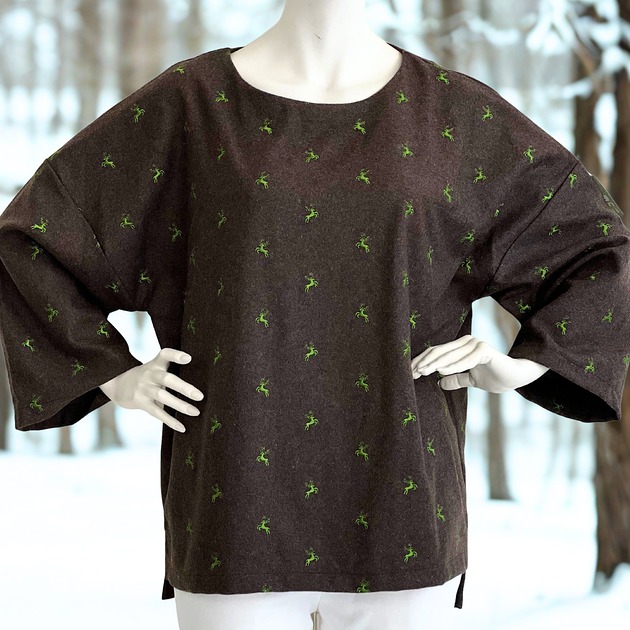 swetry damskie AURORA Renifer wełniany sweter NO.1