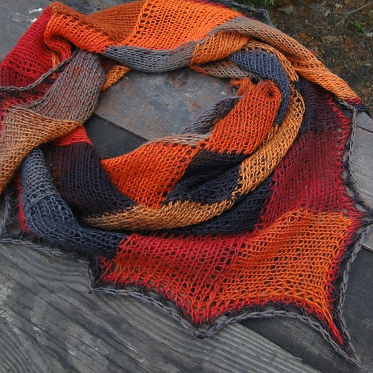 czerwienie i pomarańcze agat handmade