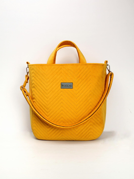 torby na ramię Żółta duża torebka damska Aurora